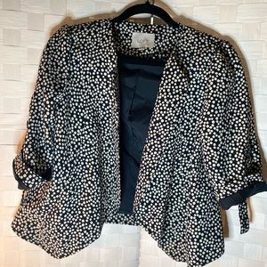 Cropped Loft Polka Dot Jacket